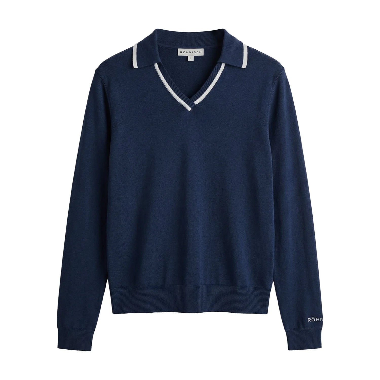 Röhnisch Swing Knitted Long Sleeve Poloshirt