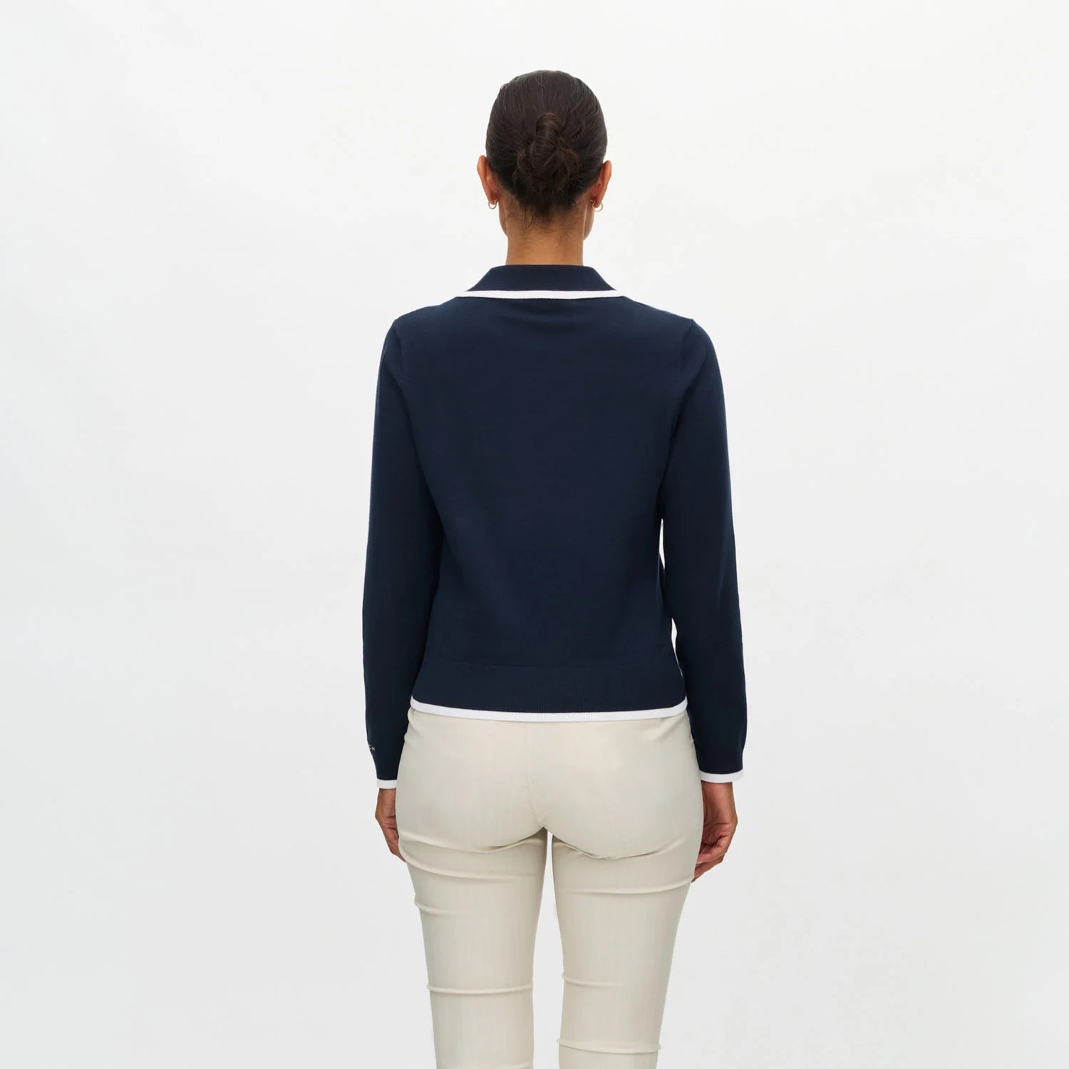 Röhnisch Swing Knitted Long Sleeve Poloshirt