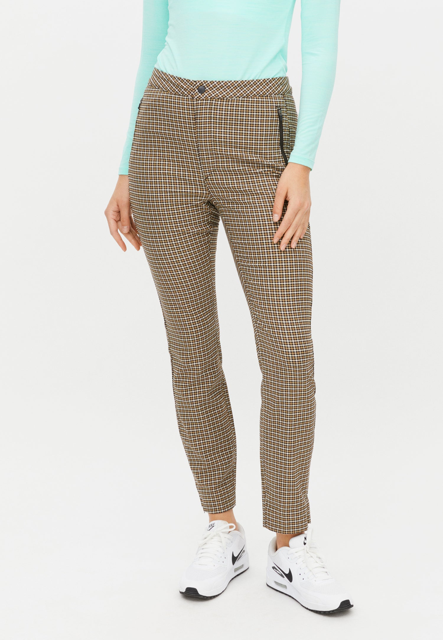 Rö Jess Yarndye Pants MiniCheck Brown