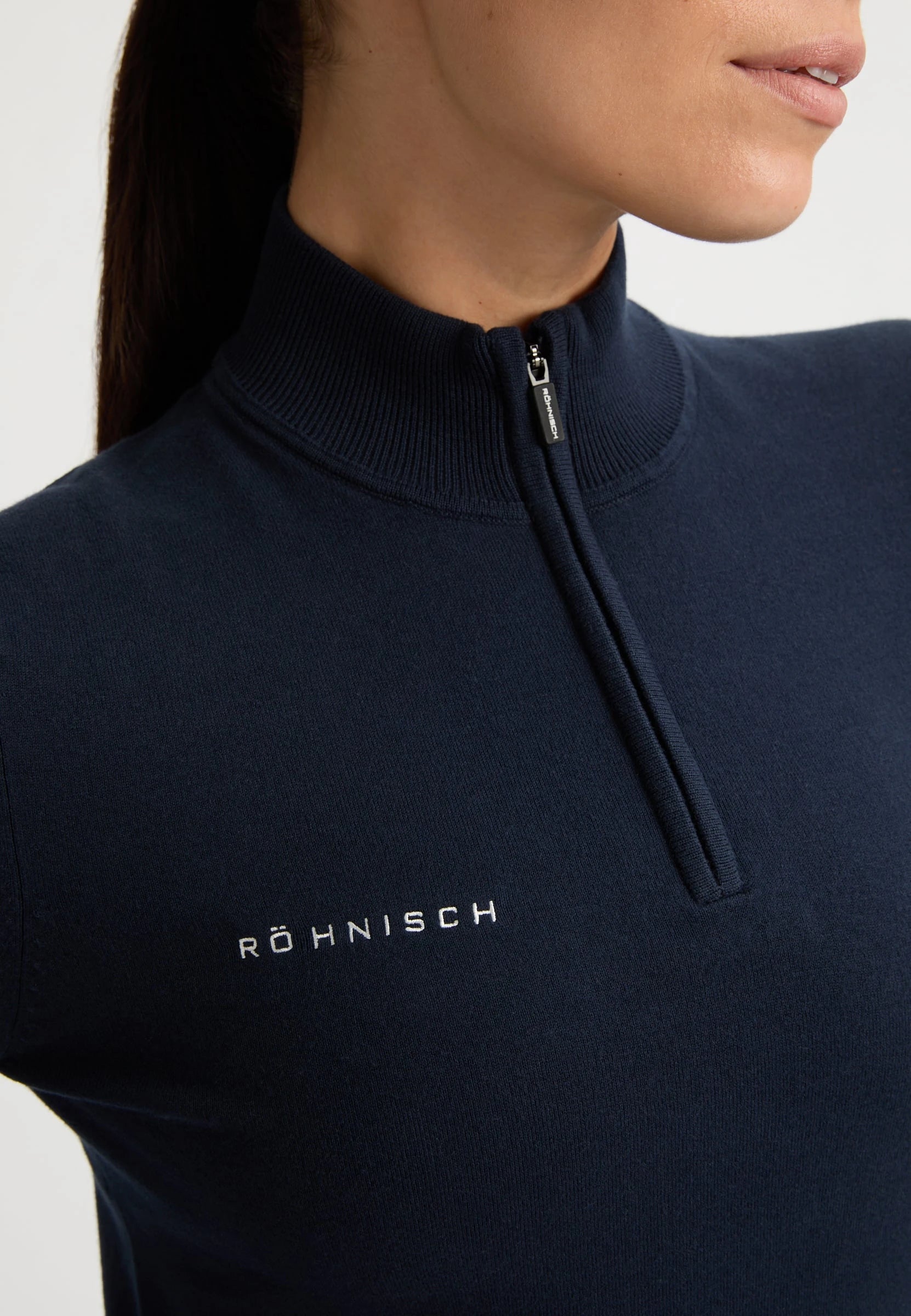 Kora Knitted Half Zip Peysa