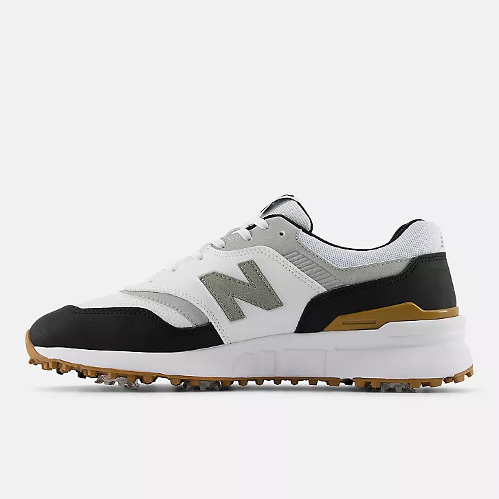 NB-MENS 997 GOLF SHOES-WHITE/BLACK