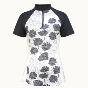 Callaway kv. 1/4 Zip Brilliant White Flowers