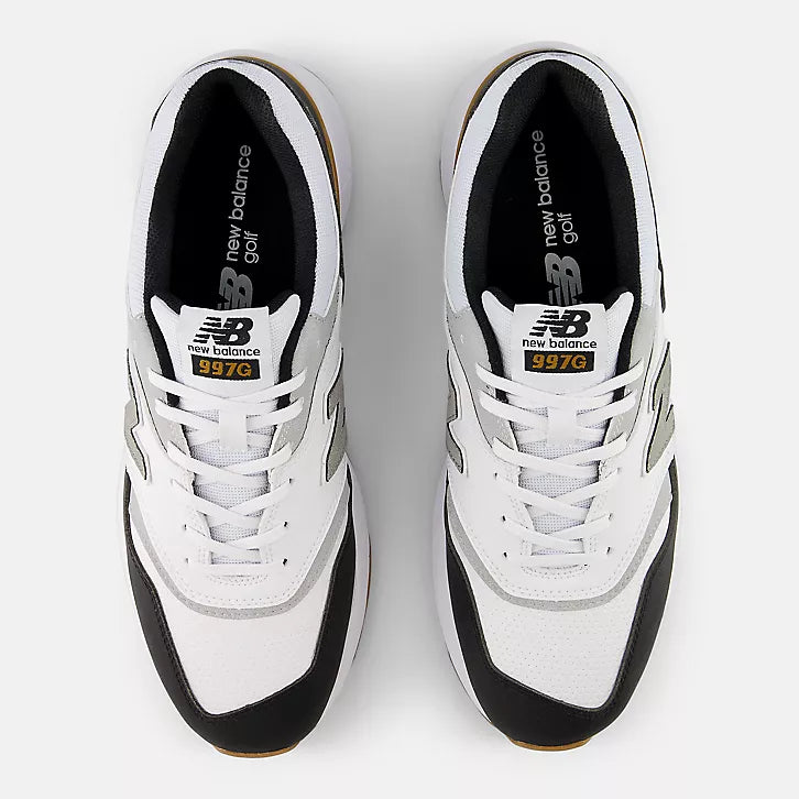 NB-MENS 997 GOLF SHOES-WHITE/BLACK