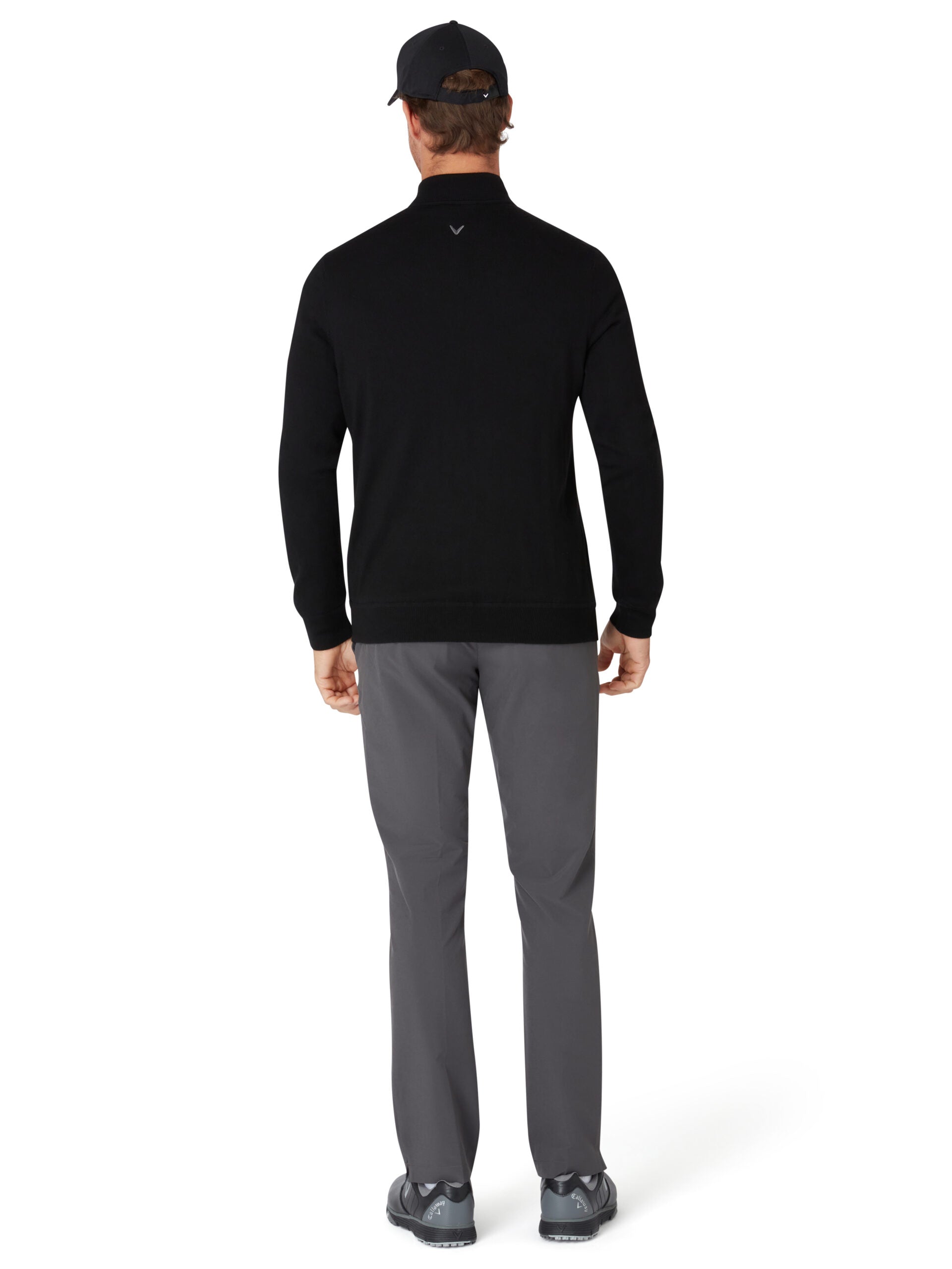 Callaway Longsleeve 1/4 Zip Mock Neck Merino Sweater