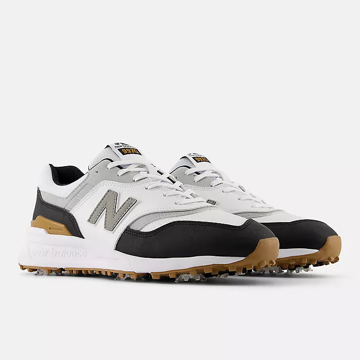 NB-MENS 997 GOLF SHOES-WHITE/BLACK