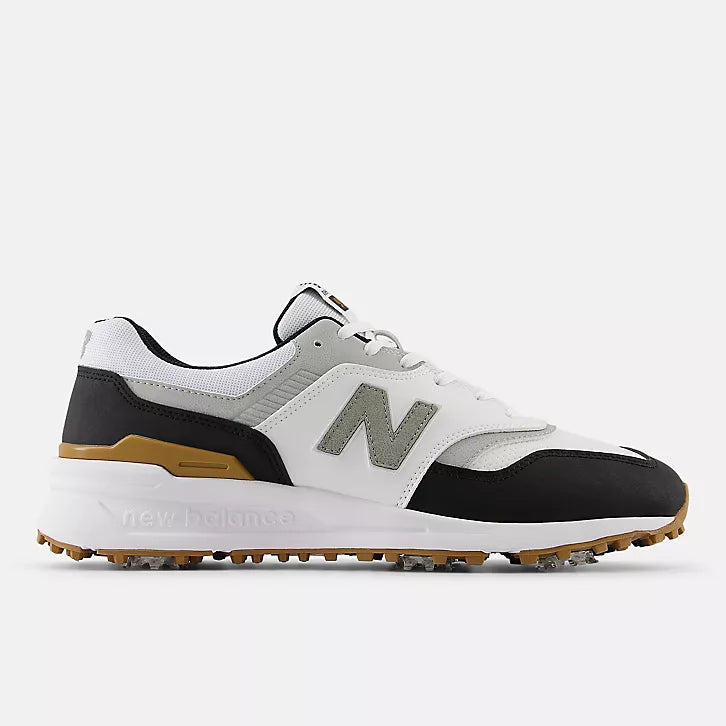 NB-MENS 997 GOLF SHOES-WHITE/BLACK