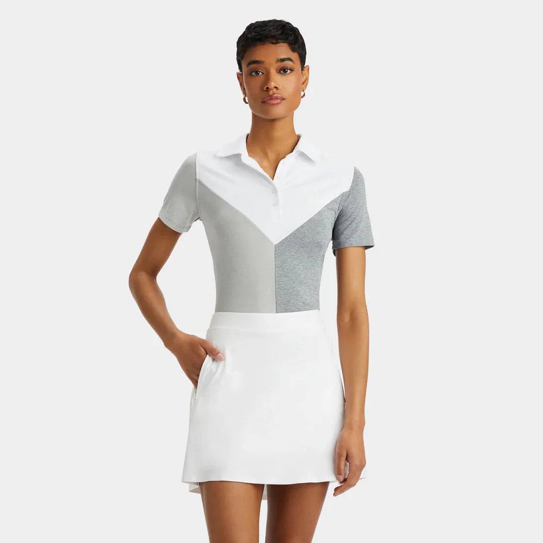 G/Fore Kv. Colour Block V Melange Tech Polo