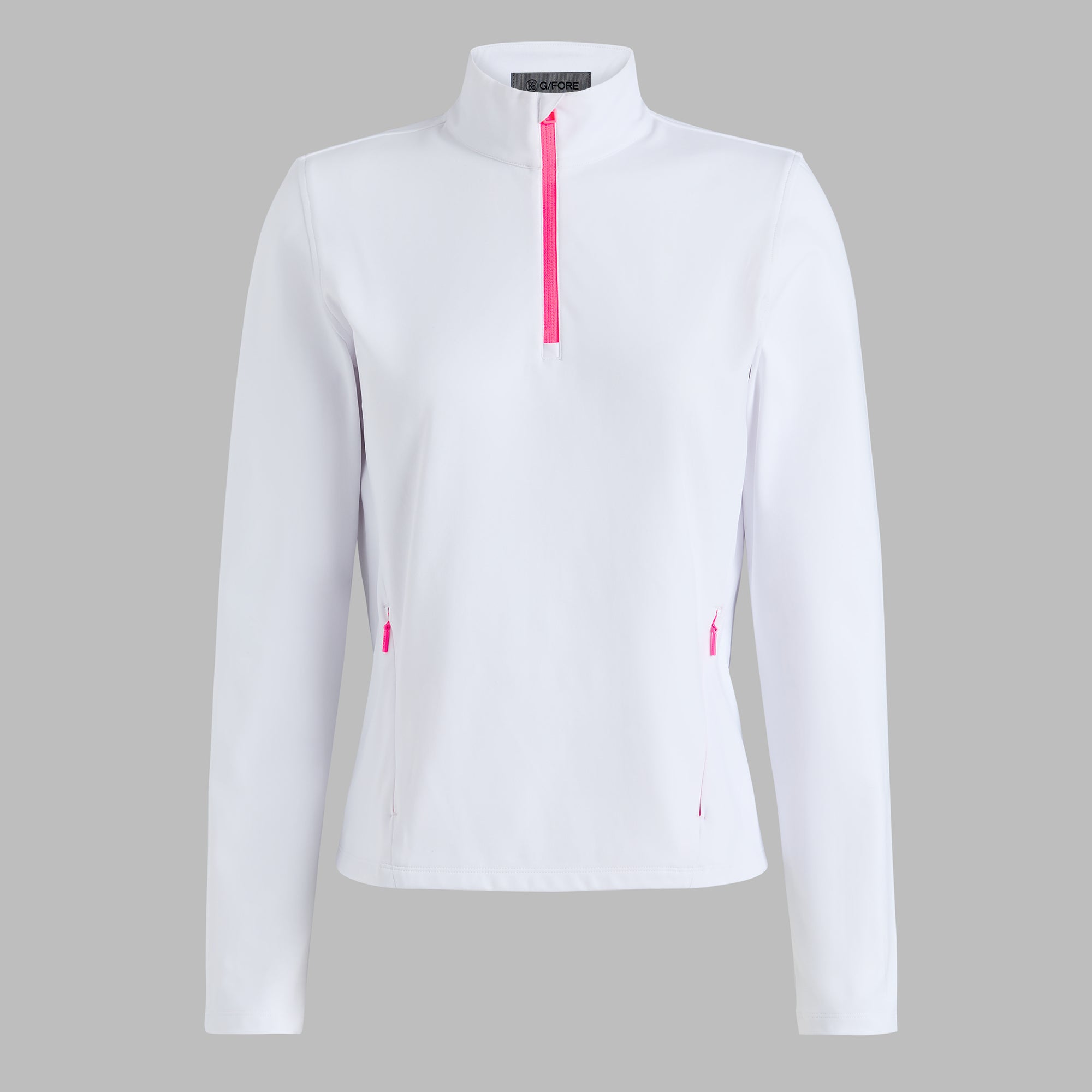 G/FORE LADIES BRUSHED BACK STRETCH QUARTER ZIP PULLOVER SNO