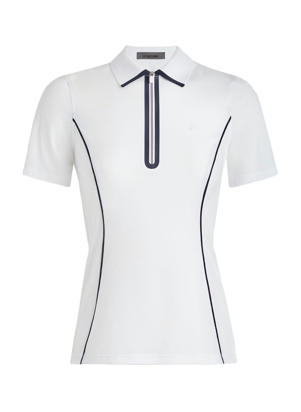 G/Fore Lightweight Warp Knit 1/4 Zip Polo SNO