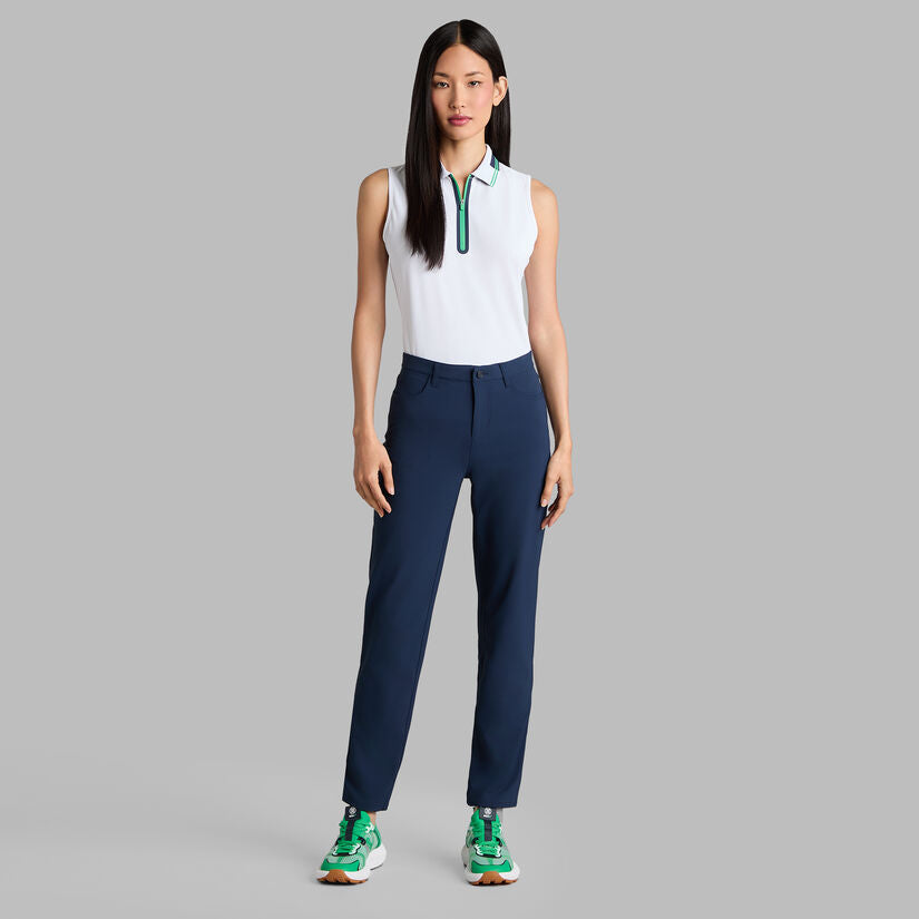 G/Fore Contrast Tech Pique Sleeveless Polo