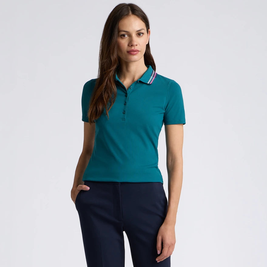 Ribbed Tech Nylon Polo