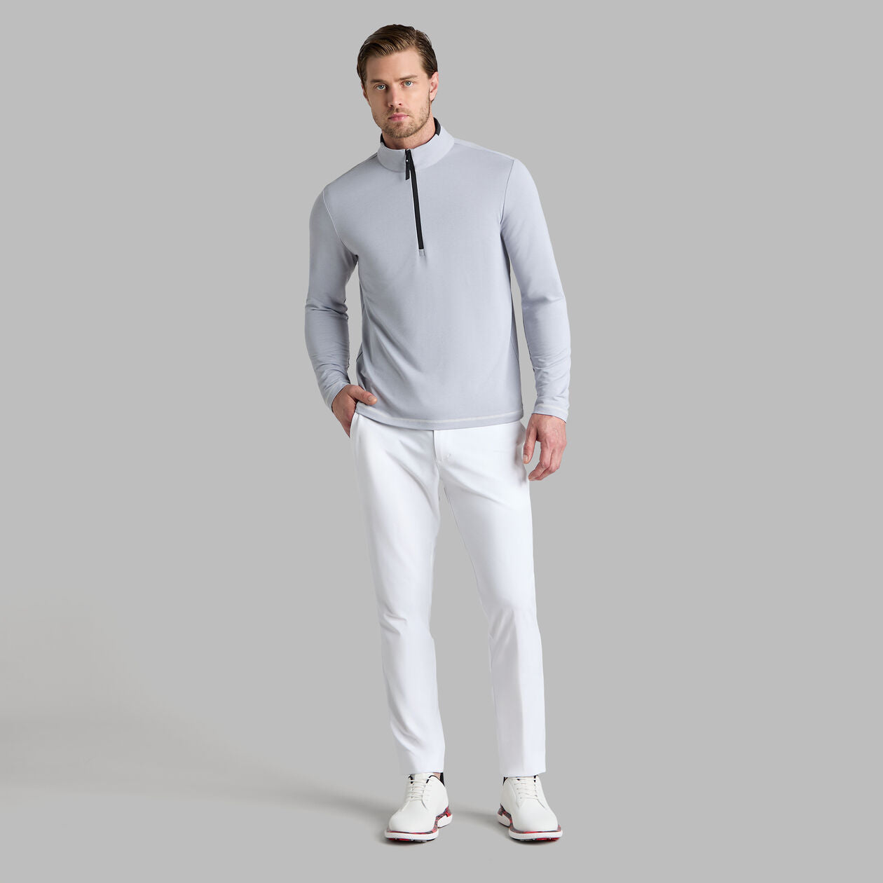 G/Fore Brushed Back Tech 1/4 Zip Pullover
