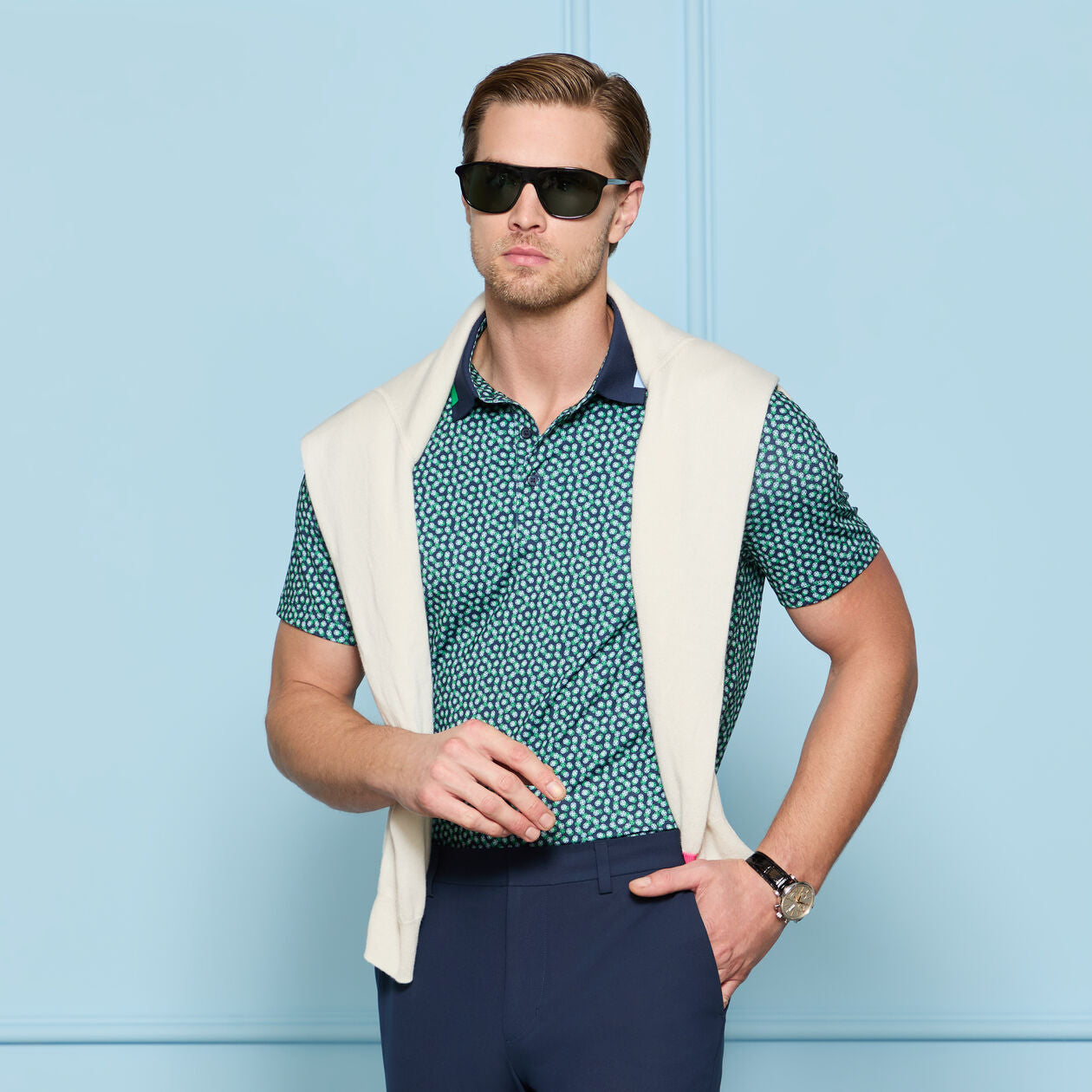 G/Fore 3/Gs Tech Jersey Polo