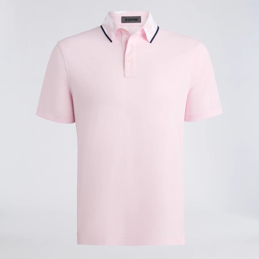 Camo Collar Performance Pique Polo