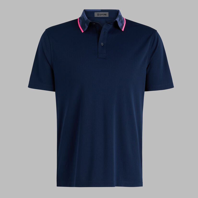 G/Fore Camo Collar Performance Pique Polo