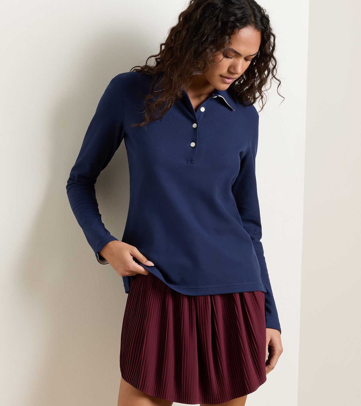 Coolspun Lite Cotton Pique LS Polo