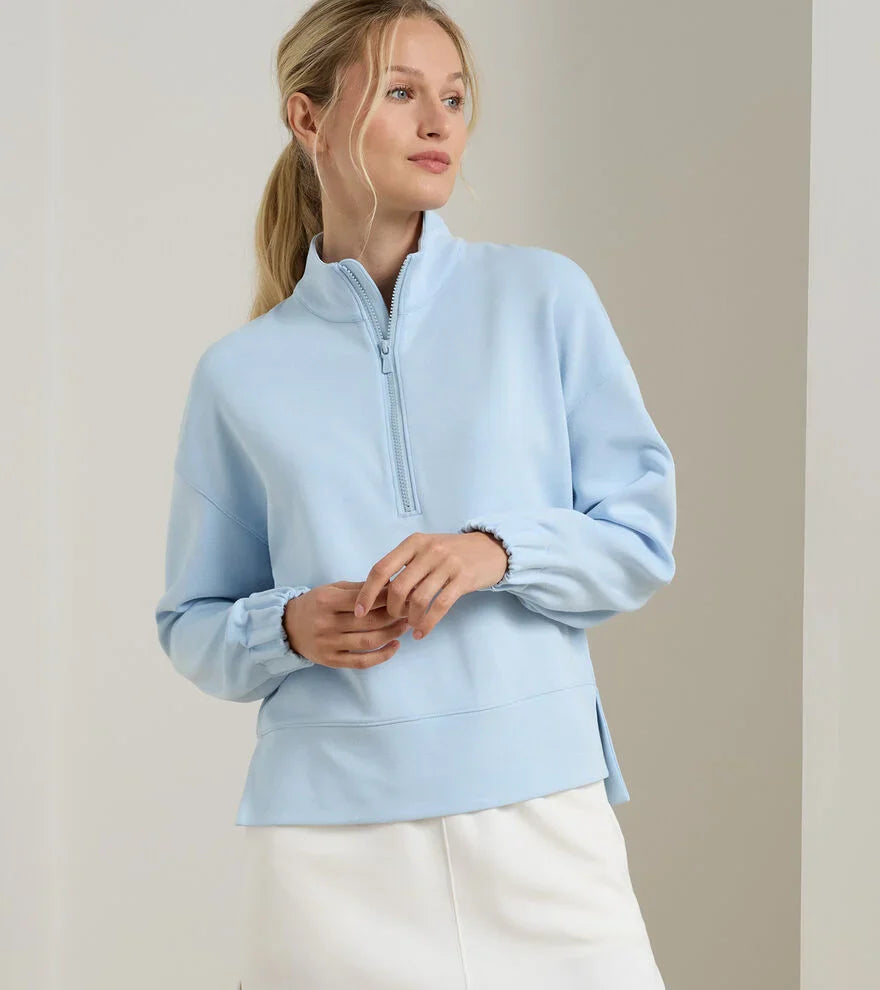 Peter Millar Flora Knit Melange Half Zip