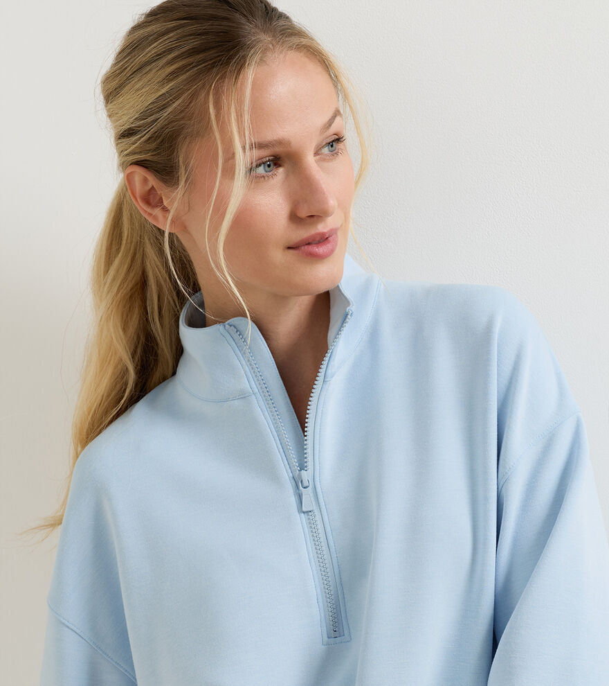 Peter Millar Flora Knit Melange Half Zip
