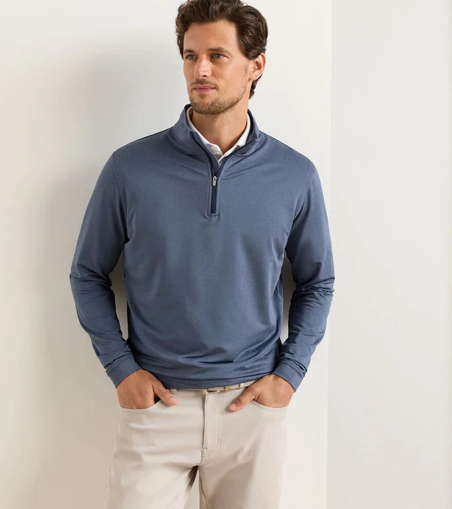 Peter Millar Perth Stretch Loop Terry Mel 1/4 Zip