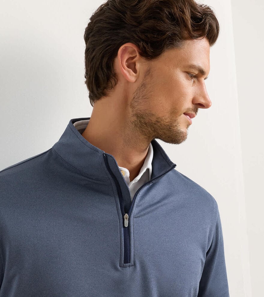 Peter Millar Perth Stretch Loop Terry Mel 1/4 Zip