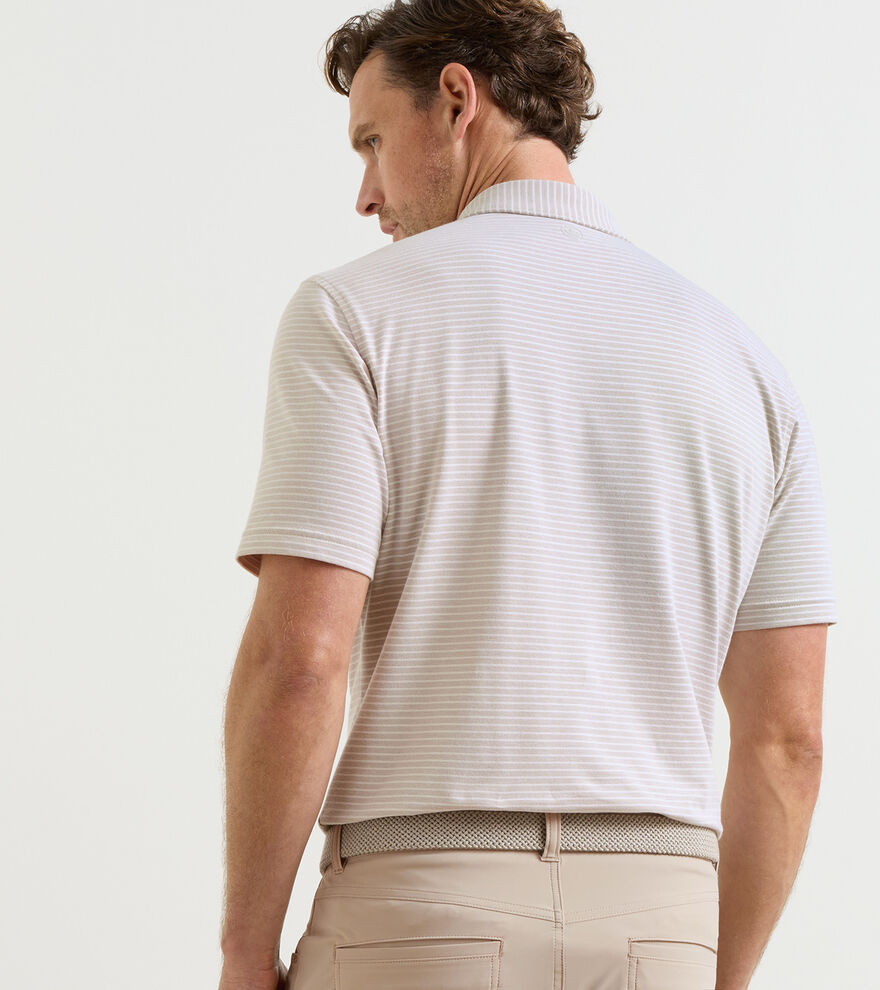 Peter Millar Albatross Stripe Pique Polo