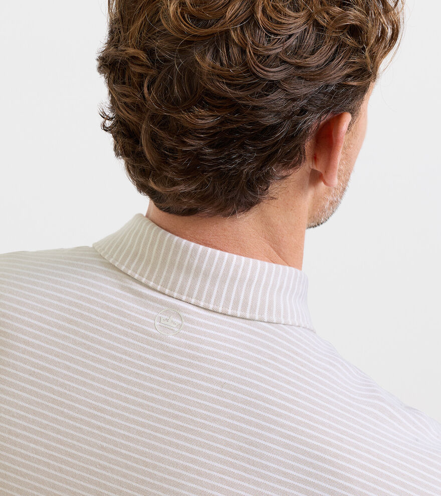 Peter Millar Albatross Stripe Pique Polo