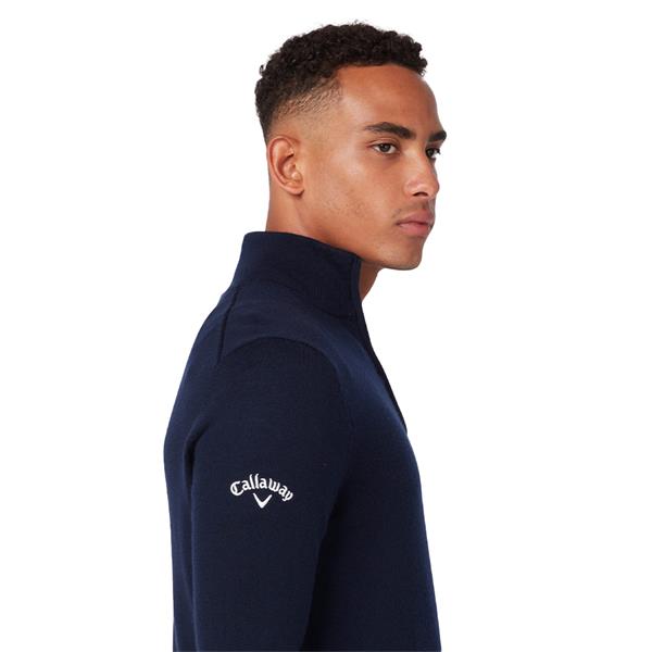 Callaway Longsleeve 1/4 Zip Mock Neck Merino Sweater