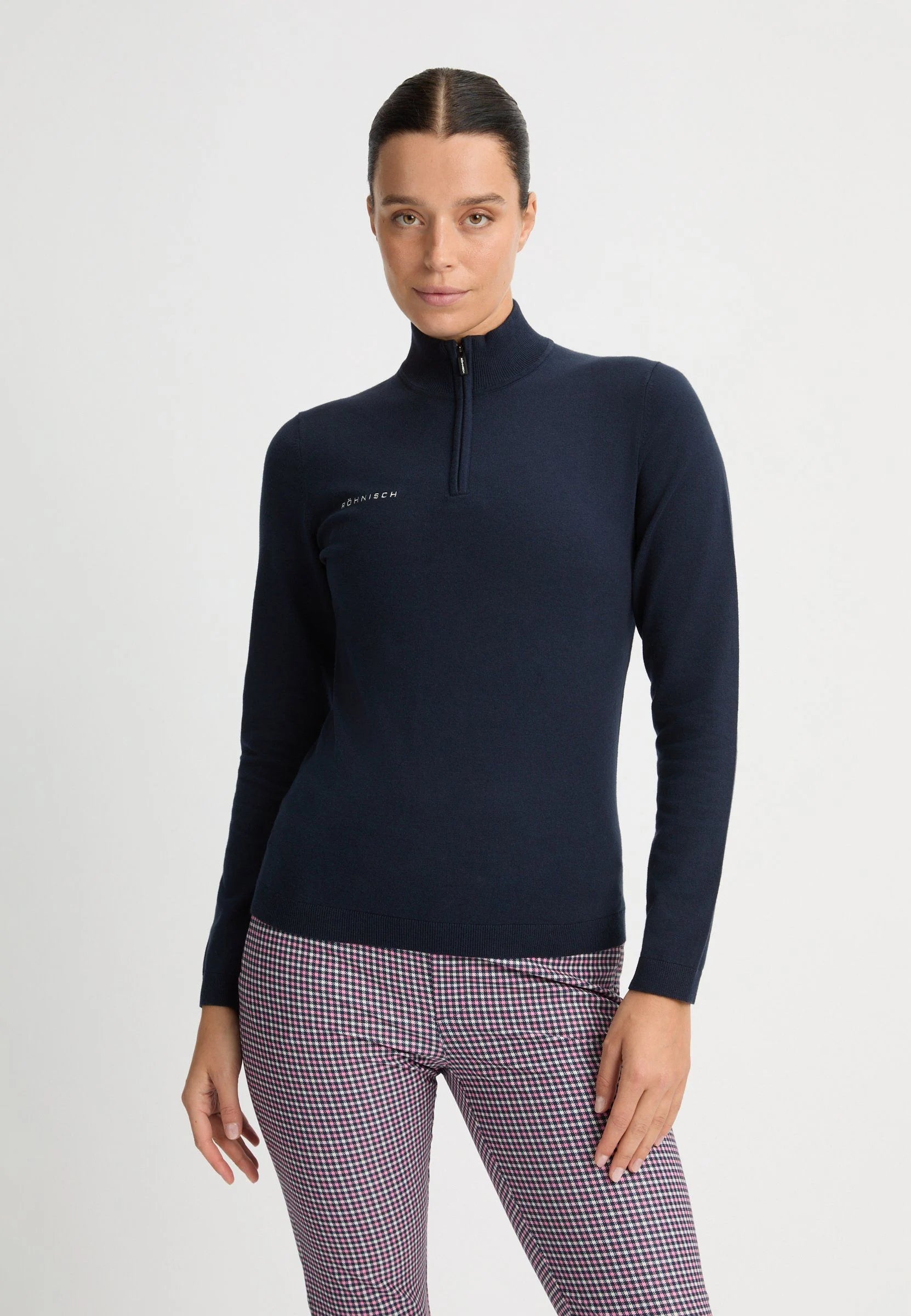Kora Knitted Half Zip Peysa