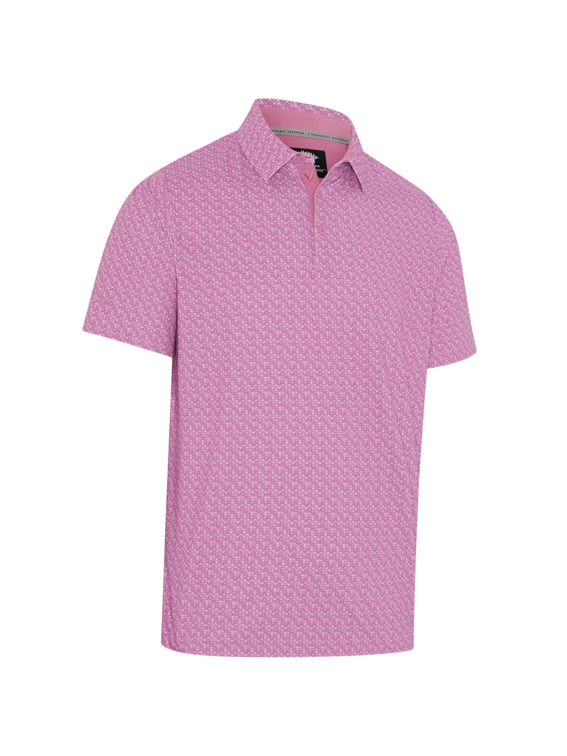 Callaway Timeless Chev Print Polo