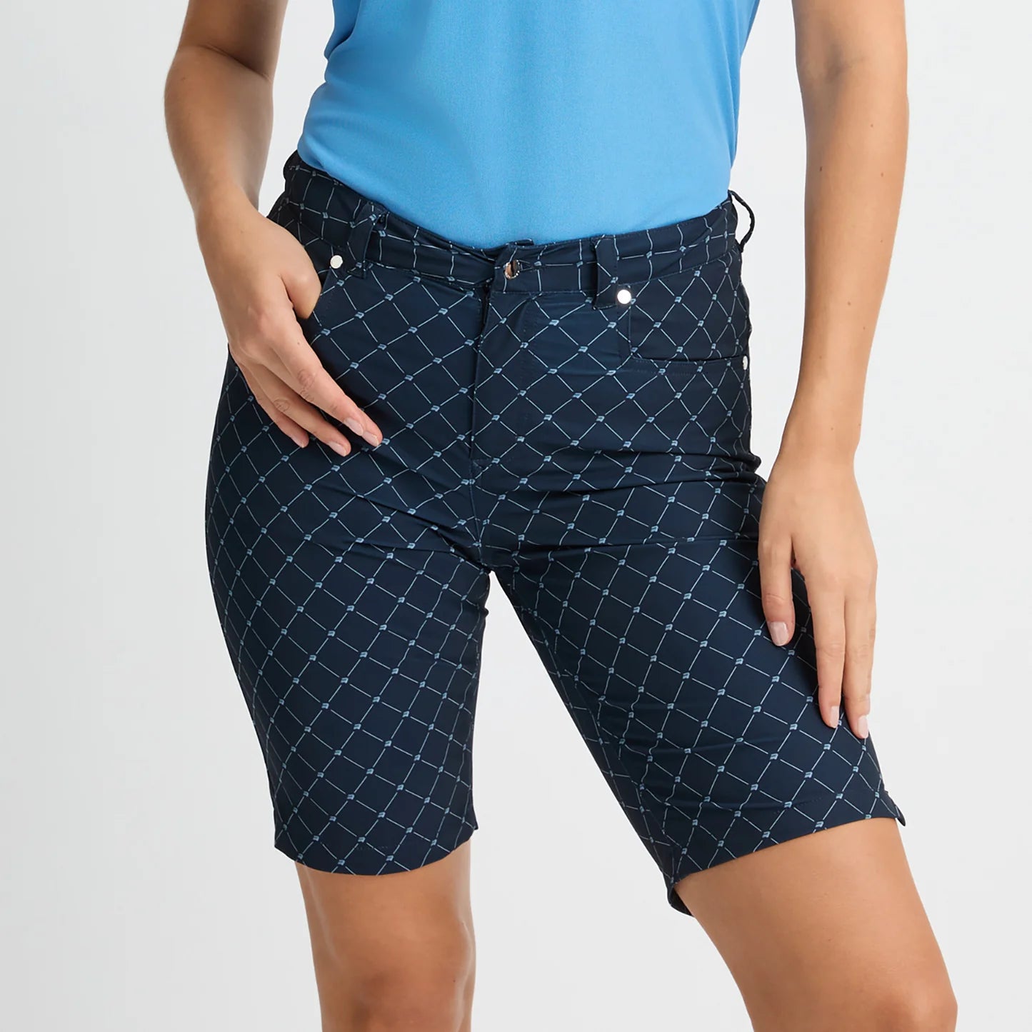 Rö Chie Comfort Bermuda Stuttbuxur Micro-NAVY