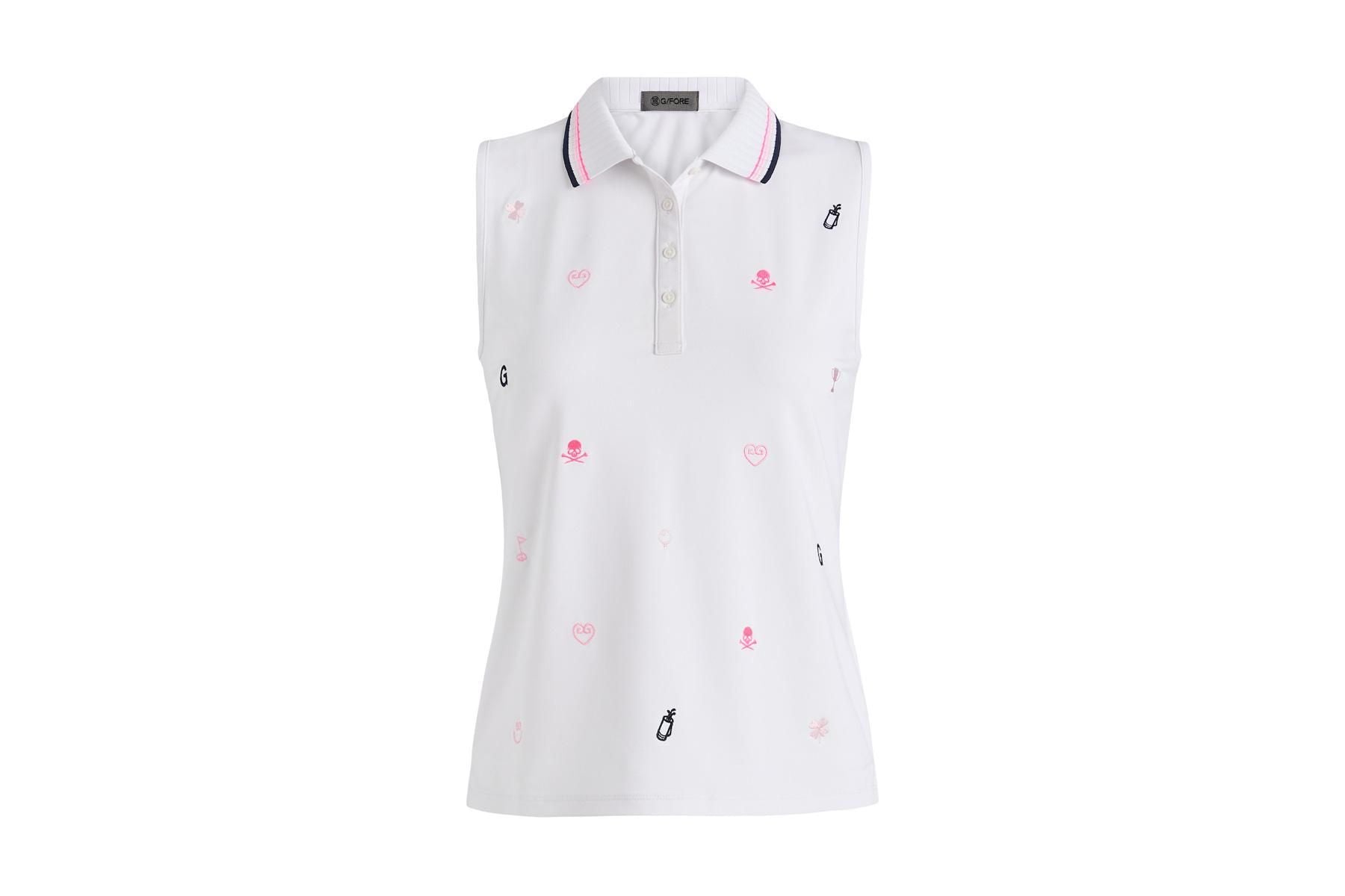 G/Fore Embroidered Tech Pique Sleeveless