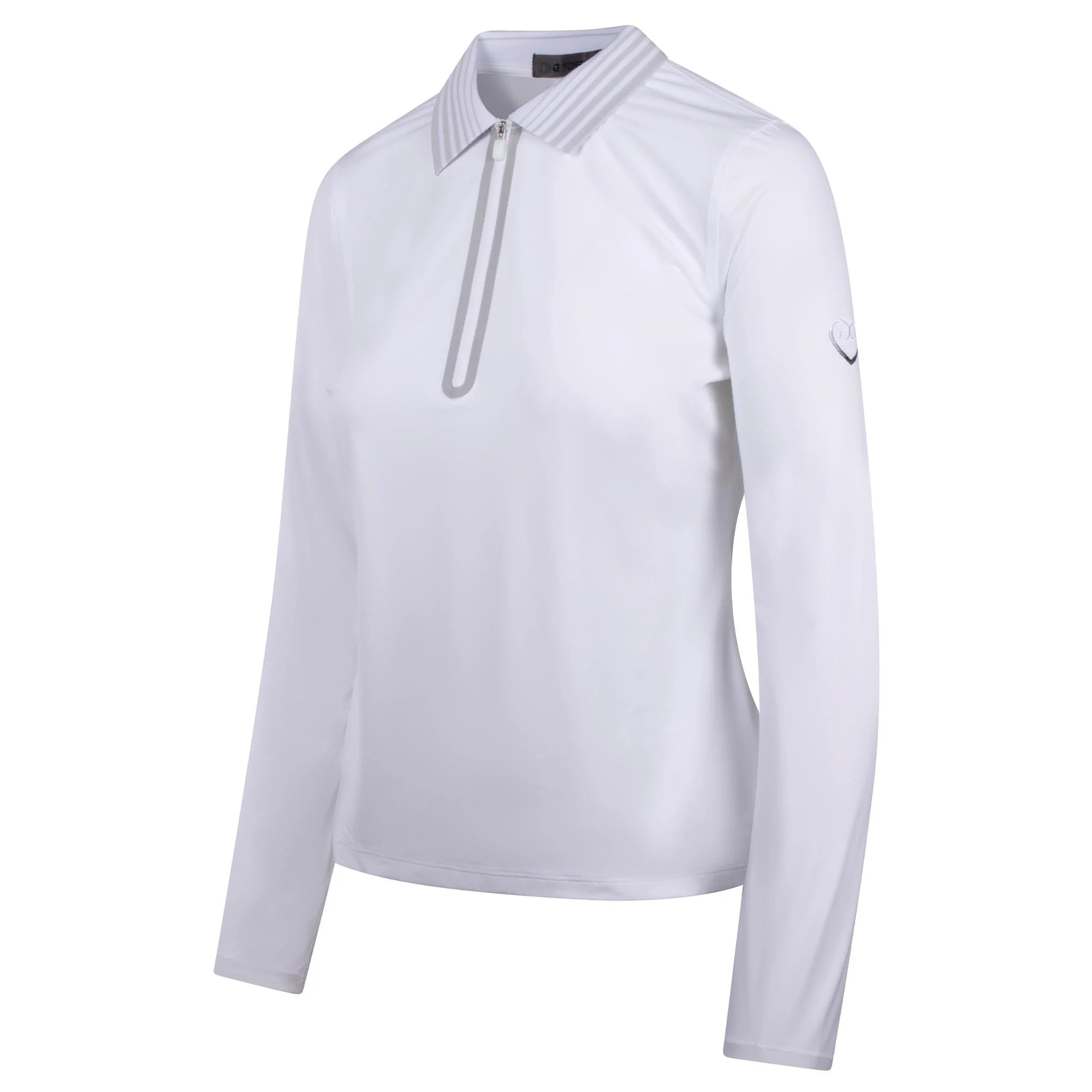 G/Fore Ladies Polo 1/4 Zip WHITE