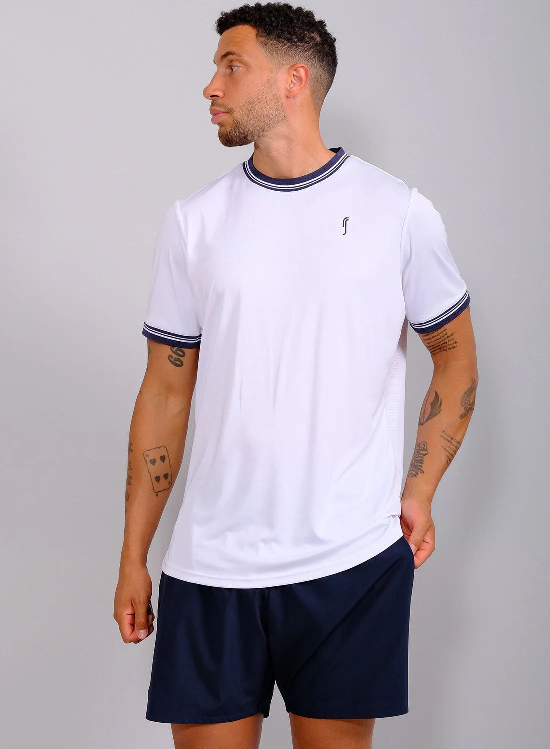 RS Sports Mens Performance Tee Crew Neck