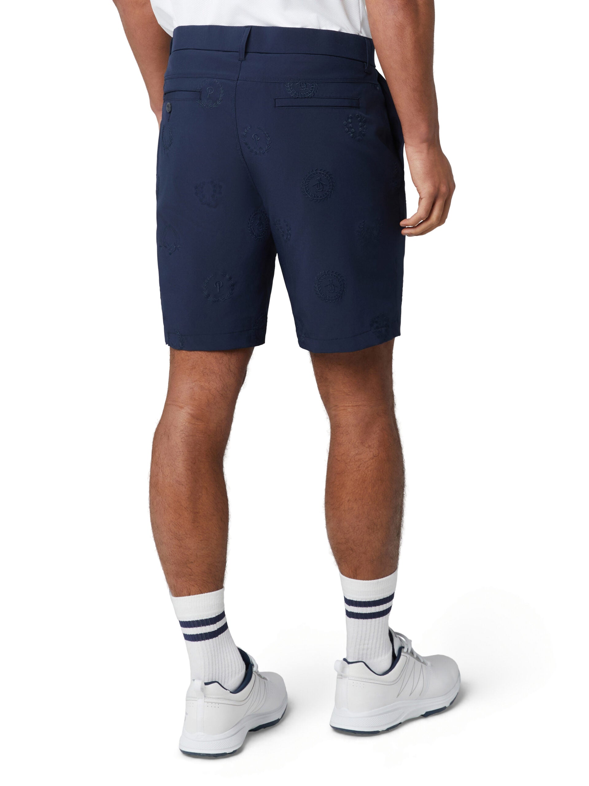 Penguin FF Victory Crest Embroided Shorts BLACK IRIS