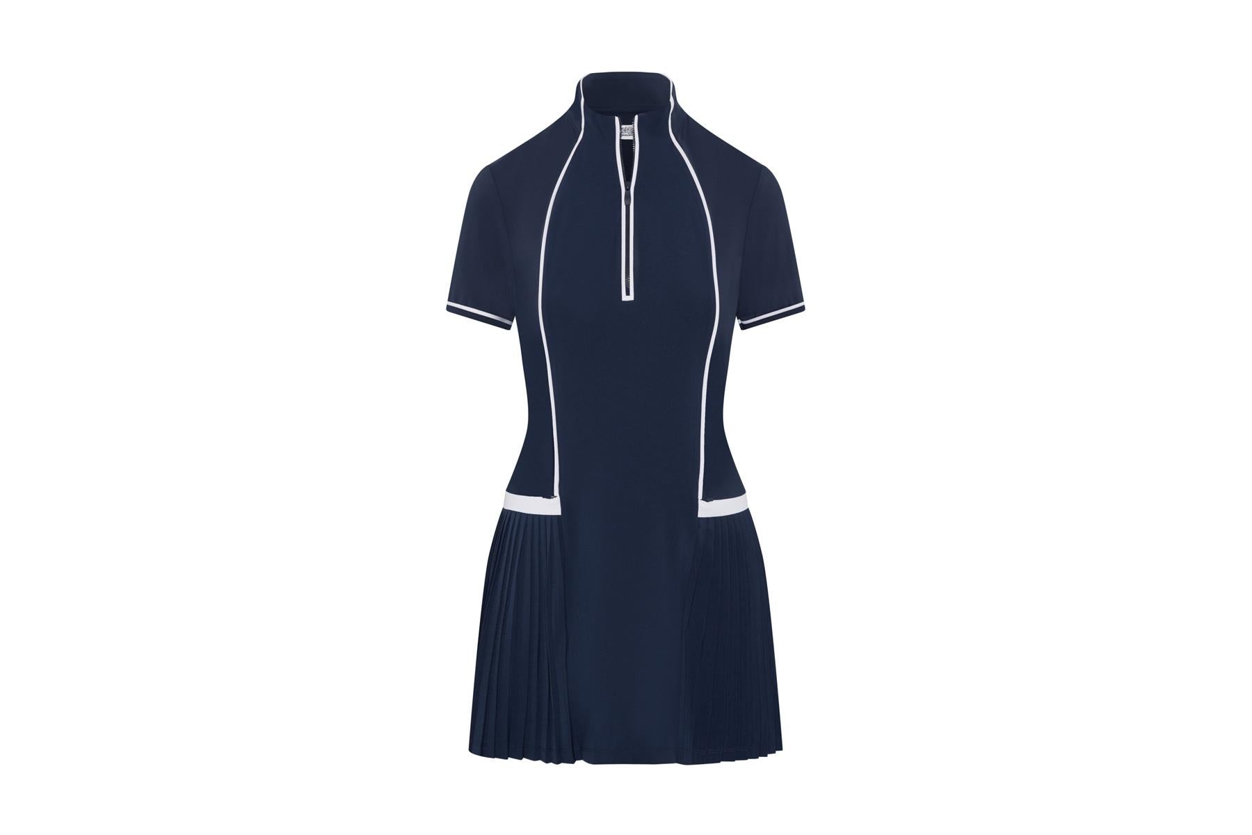 Penguin Mixed Media Short Sleeve Dress