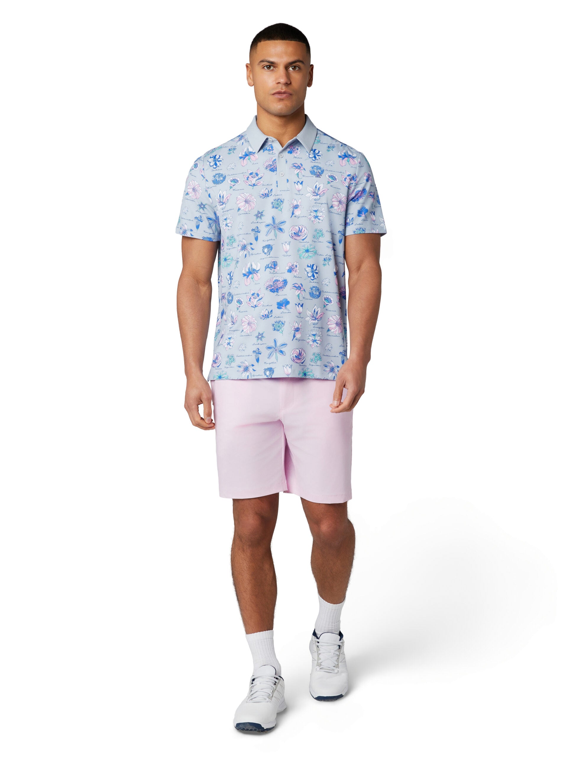 Penguin Textbook Floral Polo