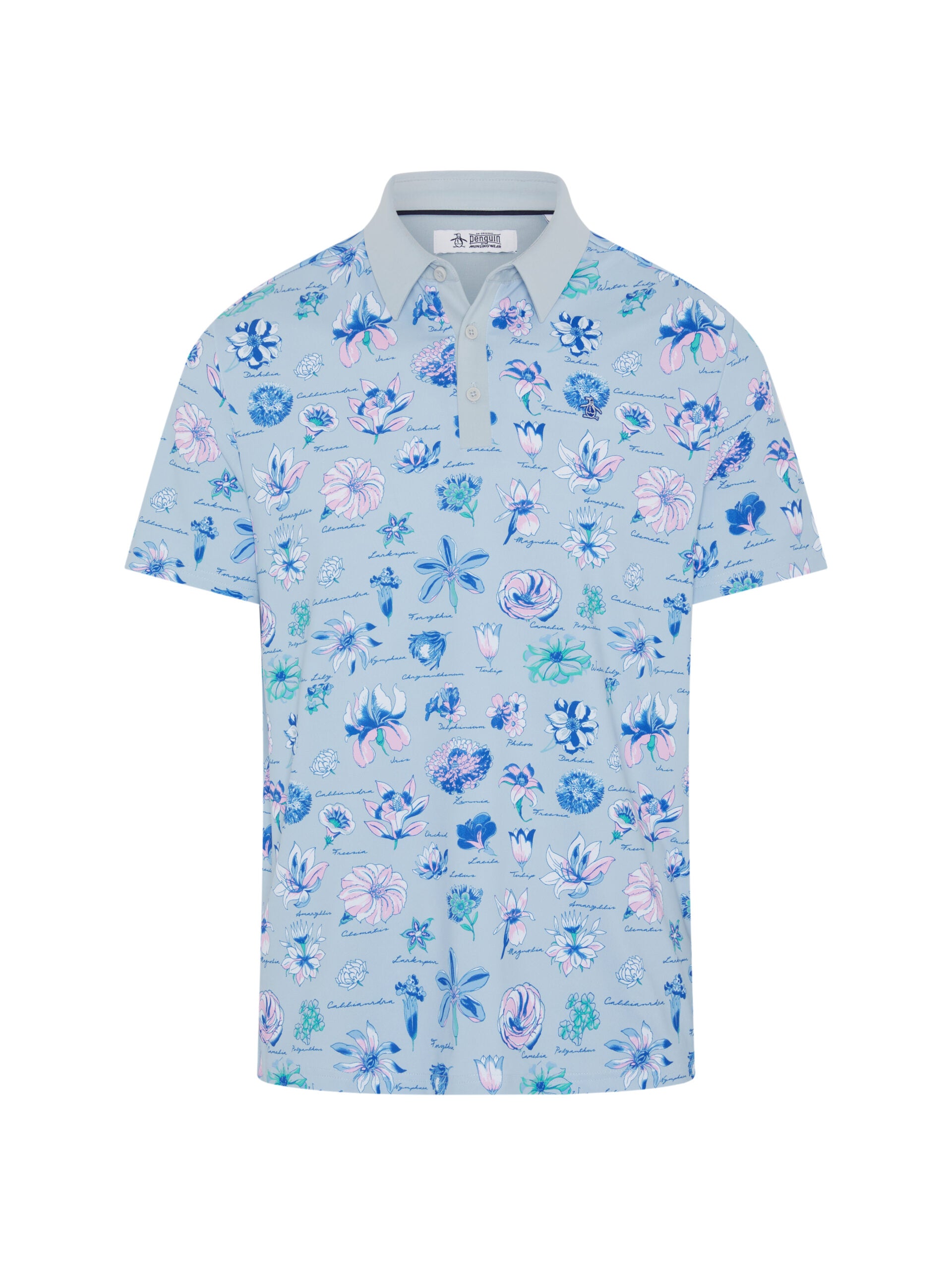 Penguin Textbook Floral Polo