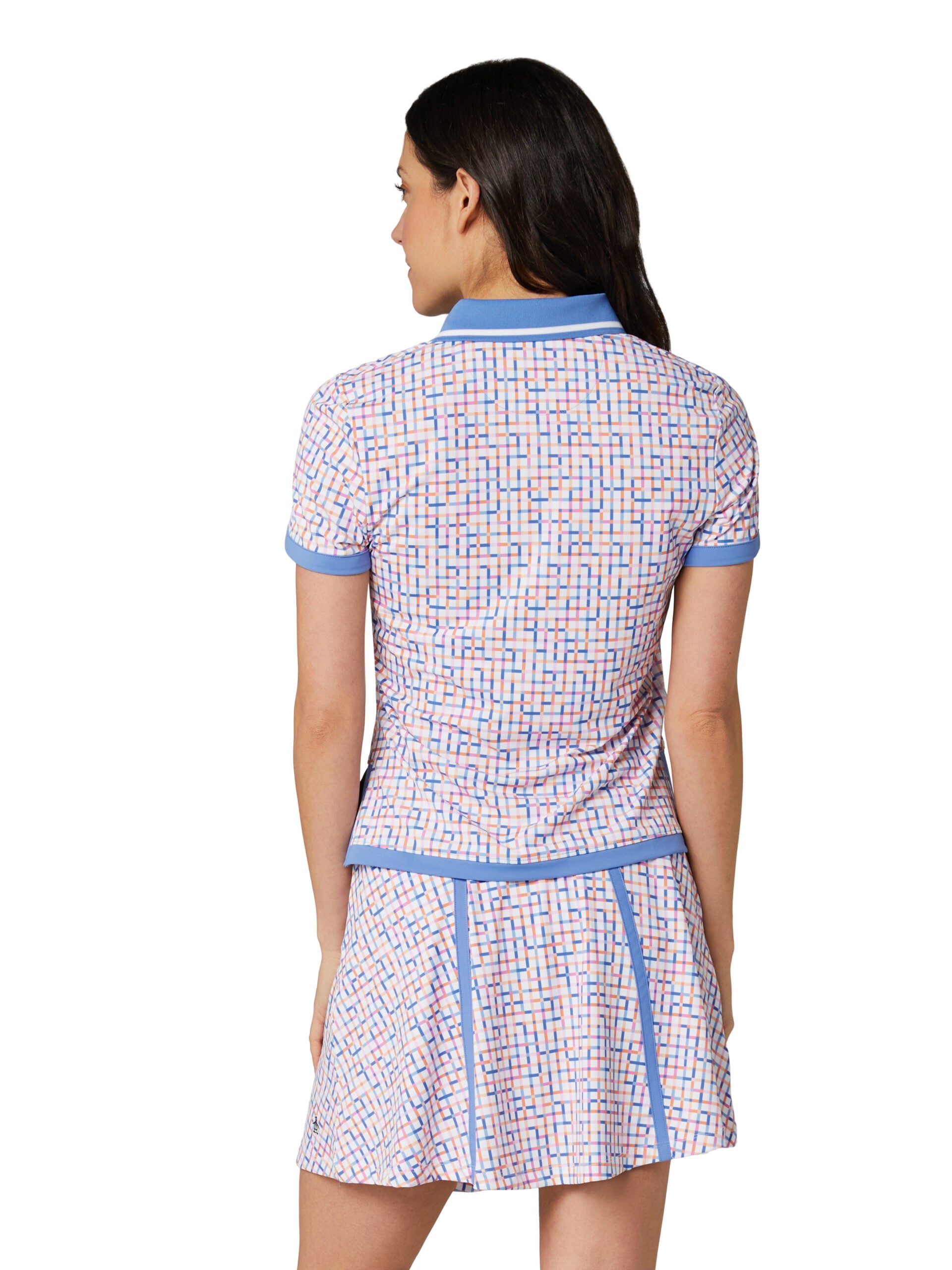 Pengiun Color Theory Gingham Polo