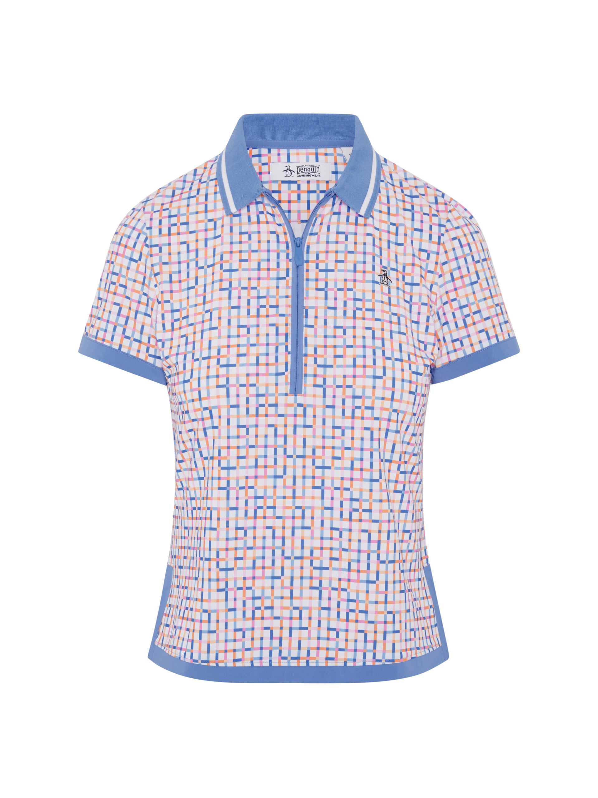 Pengiun Color Theory Gingham Polo