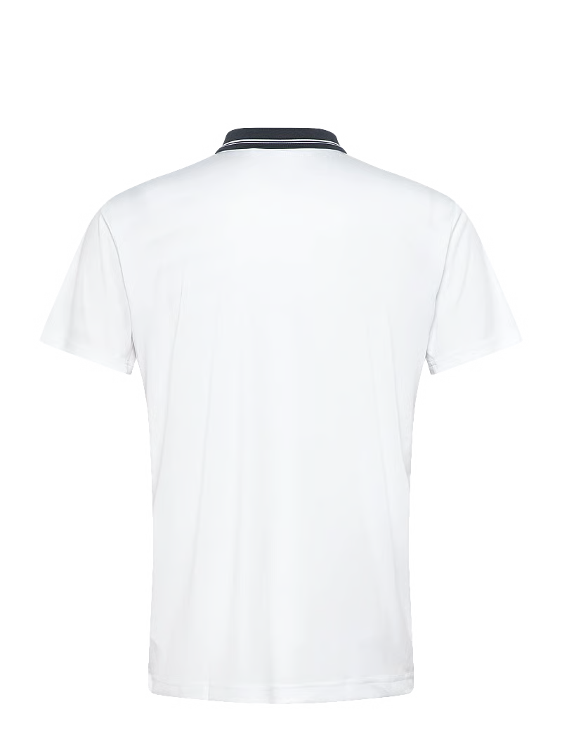 RS Sports Mens Performance Court Polo Striped Collar